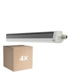 Multipack 4x Ledvance Waterproof Batten Damp Proof FLEX Throughwiring PC 42W 6900lm - 865 Daylight | 150cm -Replaces 2x58W