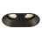 SLV Horn Double Spot Aluminium Black | Suitable for 2x GU10 