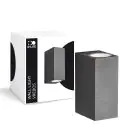 D'Lite Wall Light Vrebos Aluminium Black Up & Down | IP54 - Suitable For 2x GU10