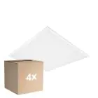 Multipack 4x Ledvance LED Panel Comfort Aluminium White 33W 4320lm - 840 Cool White | 62.5x62.5cm - UGR < 19